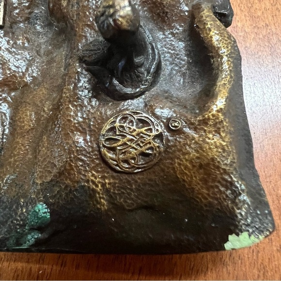 Vintage Bergamot Brass Works Belt Buckle 3D Native American USA Made in 1979 - Picture 4 of 12